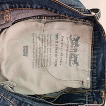 Levi's 505 Straight Regular Fit Men's Blue Denim Cotton Jeans Size (34×32) image 6