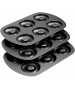 Tiawudi Non-Stick 6-Cavity Donut Baking Pans~ Makes 3 1/4&quot; Donuts~ Set o... - $25.00