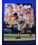 CHARLIE HOUGH DODGERS RANGERS MARLINS PITCHER SIGNED AUTO 8X10 STACKS OF... - £23.89 GBP
