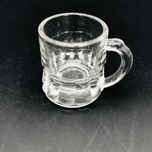 Vintage Federal Glass Mini Beer Mug Shot Glass 1 oz Toothpick Holder 2 inch - $6.00