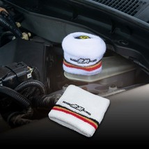 Brand New 1PCS Racing Mugen Power White Car Reservoir Tank Oil Cover Sock Racing - £9.40 GBP