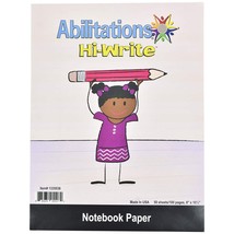 Abilitations Hi-Write Wide Ruled Notebook Paper, 100 Pages/50 Sheets - 12332 - $28.99