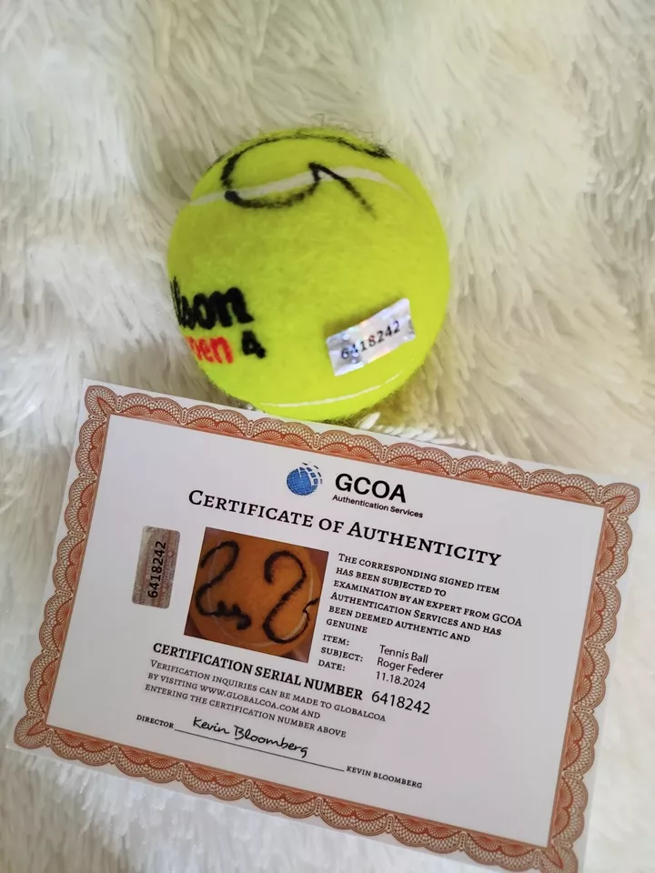 Carlos Alcaraz Signed Tennis Ball COA - $220.00