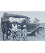1920s Negative - South Texas Palm Trees Ford Model T Three Sons With Father - $88.28 CAD