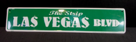Las Vegas Blvd Metal Street Sign The Strip C ASIN O Money Sin City Wall Decor 24X5 - £11.53 GBP