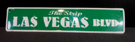 LAS VEGAS BLVD METAL STREET SIGN THE STRIP CASINO MONEY SIN CITY WALL DE... - £11.52 GBP