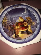 Bradford Exchange Collectible &quot;Checking It Twice&quot; Santa Plate-RARE-NEW-SHIP 24HR - £39.80 GBP