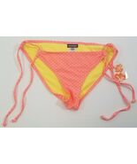 N) Joe Boxer Swim Bikini Bottom Pink Yellow Polka Dots Medium Swimwear - €12,88 EUR