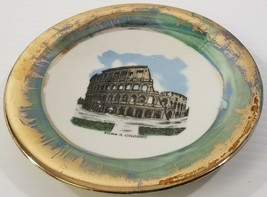 AG) Vintage Roman Colosseum Hutschenreuther Arzberg Bavaria Germany Plate - $9.89