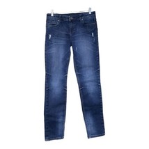 Kut From The Kloth Womens Blue Denim Distressed Stretch Jeans Size 4 - £15.81 GBP