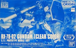 Hg P-BANDAI RX-78-02 Gundam (Gundam The Origin Ver.) [Clear Color] - Nib - £43.51 GBP