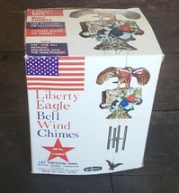 Vintage July 4TH Patriotic Liberty Eagle Bell Wind Chimes - Htf! Reliance - £19.83 GBP