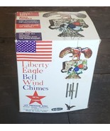 Vintage JULY 4TH PATRIOTIC LIBERTY EAGLE BELL WIND CHIMES - HTF! RELIANCE - £19.46 GBP
