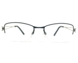 Charmant Brille Rahmen CH12140 BK Schwarz Silber Halbe Felge 51-18-140 - $55.57
