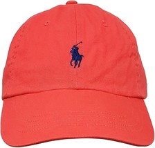 Polo Ralph Lauren HAT Cap Red, blue Pony logo cotton Sport Adjustable mens - $39.99