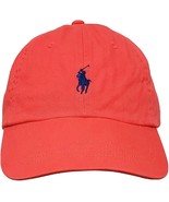 Polo Ralph Lauren HAT Cap Red, blue Pony logo cotton Sport Adjustable mens - €34,32 EUR