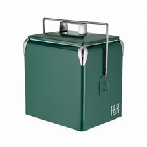 Classic Vintage Metal Cooler By Foster &amp; Rye - Green - £102.91 GBP