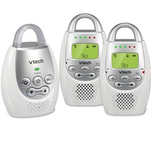 VTech DM221-2 Audio Baby Monitor with up to 1,000 ft of Range, Vibrating Sound-A - £64.30 GBP