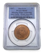 2007 $1 James Madison Mint Error Missing Edge Lettering Struck Thru PCGS... - $121.58 CAD