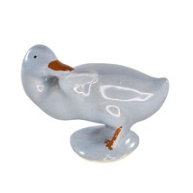 California Pottery Duck Goose Swan Bird Figurine Miniature Blue Preening McCoy? - £35.88 GBP