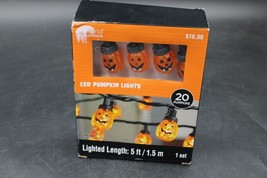 Halloween 20 LED Pumpkin lighted length 5ft Ashland Halloween 7ft long - £9.32 GBP