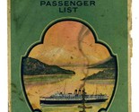 Canadian Pacific Railway Alaska Princess Line Passenger List 1929 Prince... - £43.32 GBP