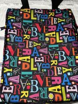 Vera Bradley From A to Vera Nylon MultiColor Travel Laptop/Book  Organiz... - $23.94