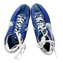 Nike Cortez Blue Suede Nylon Sneakers Women’s Size 9 Retro Running Shoes New image 2