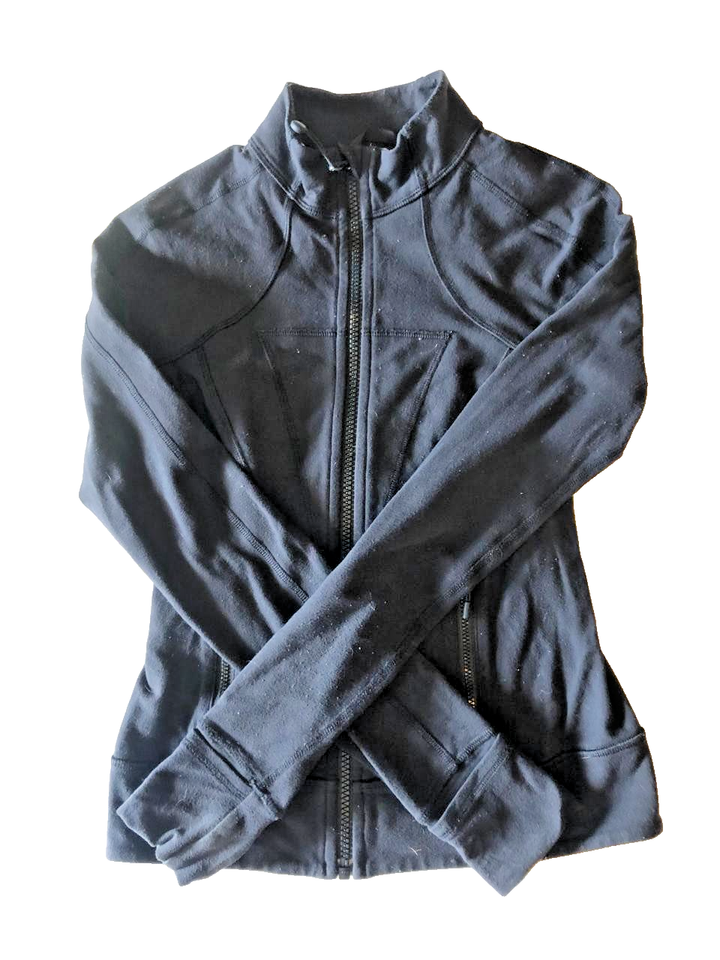 Invivva Zip Black  Figure Skating Longsleeve Finger-cut Jacket - $19.79