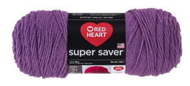 Red Heart Super Saver Yarn, Medium Purple - £5.58 GBP