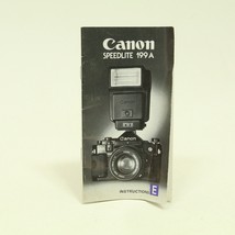 Canon Speedlite 199A Shoe Mount Flash User&#39;s Manual ONLY* - £6.92 GBP