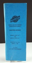 CHICAGO and NORTH WESTERN RAILROAD CNW 1989 Eastern Div General / Specia... - $5.94