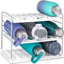 Youcopia Upspace Water Bottle And Travel Mug Cabinet, 3-Shelf, White, Adjustable - £30.33 GBP