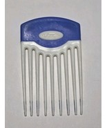 GOODY Hair Pick Lift Non-Slip Handle Light Blue &amp; White Retro - $562.22 MXN