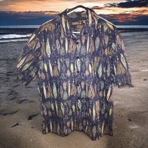 Lot of 2-Mens KAHALA Hawaiian Short Sleeve Shirts size XL Blue Fish Lures Green - £38.93 GBP
