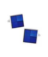 Blue Square Cufflinks - £15.17 GBP