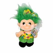 Vintage 1992 Chosun Trolio Trolls Green Hair Stuffed Animal Plush Toy New W Tag - £29.61 GBP