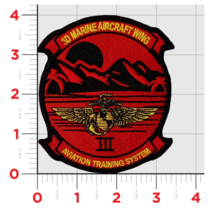 3RD MAW MARINE AIR WING TRAINING  SYSTEMS EMBROIDERED HOOK &amp; LOOP PATCH - $39.99