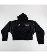 Adidas University of Miami Velour Full-Zip Hoodie Women&#39;s S Player Issue... - $50.06 CAD