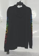 Adidas Black Boys Hooded T-Shirt Multi Colored Long Sleeve Size Large 14-16 image 4