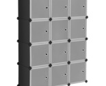 Cube Storage Organizer, Set Of 12 Plastic Cubes, Closet Storage Shelves,... - £73.90 GBP