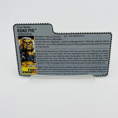 1988 GI Joe Road Pig 3.75" Action Figure w/ File Card & Shoulder Pads Hasbro VTG Item image 3