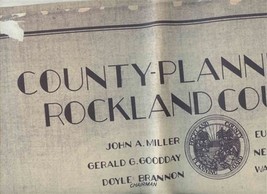 County Planning Board Rockland County NY Population Map Ramampo Orangebu... - £76.11 GBP