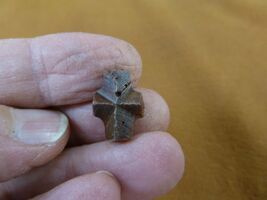 (CR593-123) 5/8" Fairy Stone CHRISTIAN CROSS oiled Staurolite Crystal MA... - $16.99