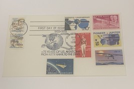 75 Years of Aviation From Kitty Hawk to the Stars 8 Stamps Mail Cover 1978 - £5.84 GBP