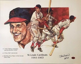 Stan Musial Signed Autographed 14x18 Lithograph - Stan Musial Authenticated - £78.62 GBP