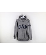 Vintage 90s Gap Boys XL Distressed Spell Out Block Letter Fleece Hoodie ... - $39.55