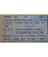SADE 1993 Ticket Stub Charlotte With DIGABLE PLANETS  Vintage Near mint - $11.86 CAD