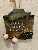 New Kurt Adler retired &quot;You&#39;re quite a catch&quot; fishing Christmas ornament - £12.65 GBP