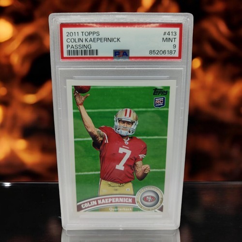 2011 Topps #413 Colin Kaepernick Passing RC Rookie PSA 9 Mint Graded NFL  - $23.27